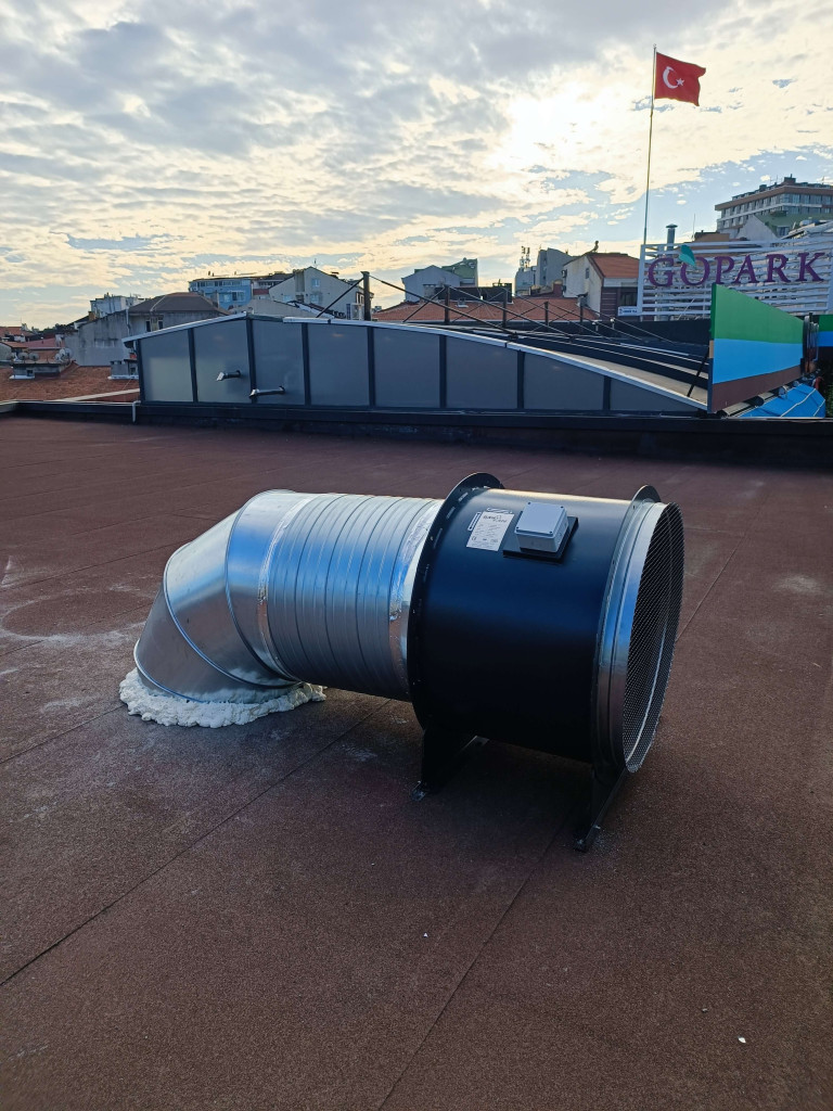 Yangın merdiveni basınçlandırması